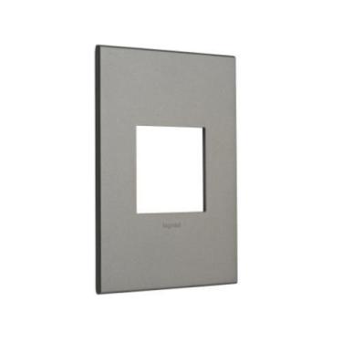 Imagem de Placa Arteor 2P 4x2cm Magnesium - Pial Legrand