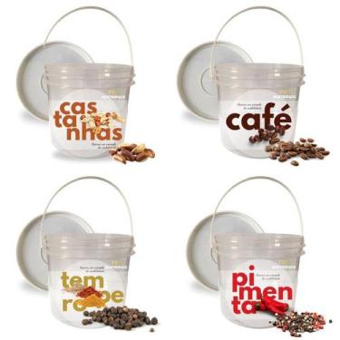Imagem de Balde Transparente 2.2L para Cera 4 Pçs - Nastripack, Transparente