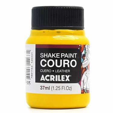 Imagem de Tinta p/ couro shake paint 37ml acrilex escolha a cor, 505 AMARELO OUR