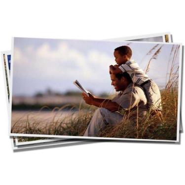 Imagem de Papel Fotográfico A4 Dupla Face 180g Glossy Branco Brilhante com 100 f