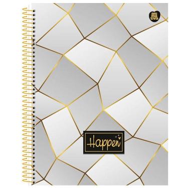 Imagem de Caderno Colegial 10 Matérias 160Fl Happen Mosaíco Animativa