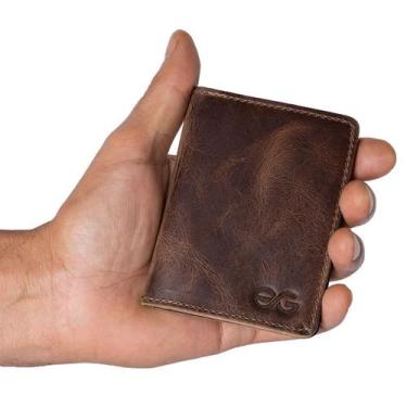 Imagem de Carteira Pequena Cnh/cédulas/cartões Mini Couro Bovino - Ello Griff, B