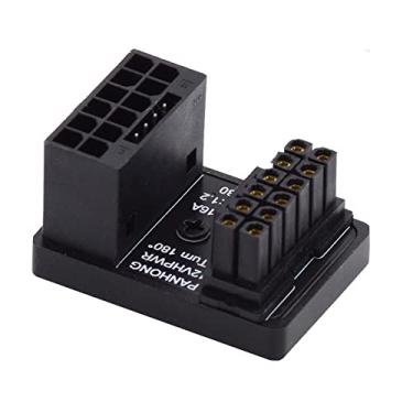 Imagem de NFHK Adaptador modular de alimentação 12VHPWR ATX3.0 PCI-E 5.0 macho para fêmea com ângulo descendente de 360 graus para placa gráfica 4080 5090TI 16 pinos 12+4P