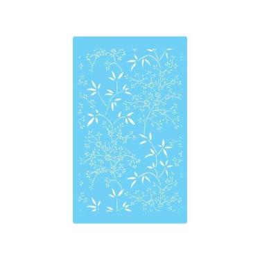 Imagem de Stencil De Parede Tamako Textura Floral - 55X90Cm - Ref 578 - Stencil 