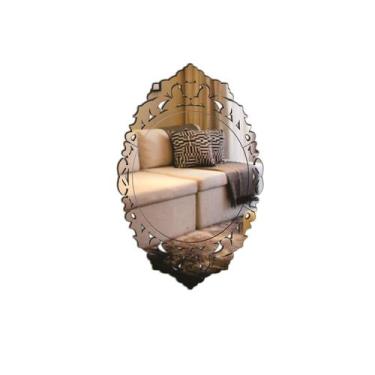 Imagem de Aplique  Espelho Decorativo Acrílico Veneziano 38x59cm 38208 - CREATUS