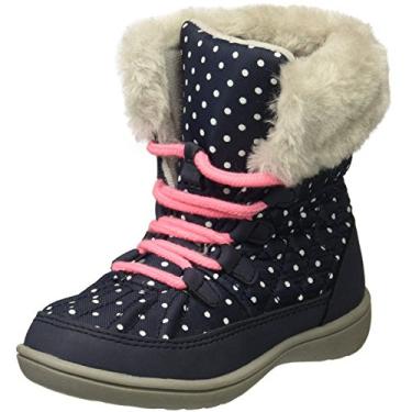 Imagem de Carter's Bota de neve unissex Mika Cold Weather para meninas, Azul marino, 9 Toddler
