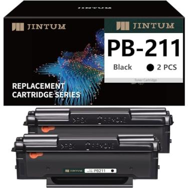Imagem de JINTUM Cartucho de toner de substituição compatível para Pantum PB-211 PB211 cartucho de toner para impressora a laser Pantum P2502W M6552NW M6600NW P2500W M6602NW M6550NW (preto, pacote com 2)