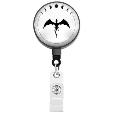 Imagem de BEKECH Trono de vidro inspirado no carretel de crachá Wyvern Drangon presente para fãs de dragão presente livro romance amante presente (Wyvern Drangon)