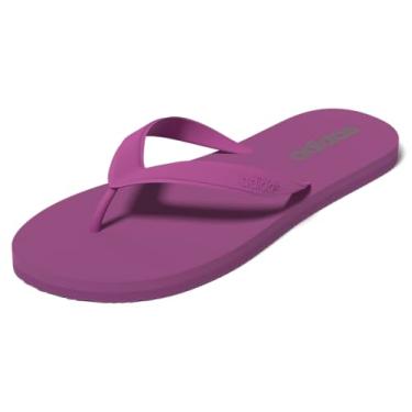 Imagem de adidas Sandália unissex Keitaki Alpha Slide para adultos, Explosão roxa/cinza/roxo explosão, 5 Women/4 Men