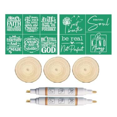 Imagem de 8 peças de estêncil de serigrafia autoadesiva, reutilizável, mini pasta de giz para artesanato, pasta de giz para pintura em madeira, tecido, tinta de impressão de tela, suprimentos de artesanato
