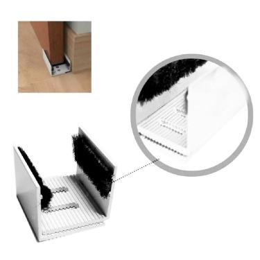 Imagem de 05 Guia U Externo Ajustável Para Porta De Correr - Branco