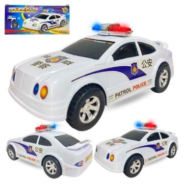 Imagem de Brinquedo Carrinho Carro de Polícia Bate e Volta Com Som e Luz - Toys
