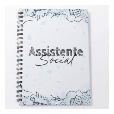 Imagem de Caderno Universitário 100fls Assistente Social Profissões - Serv Color