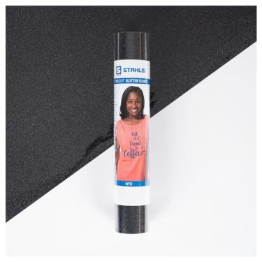 Imagem de Stahls' HTV Floco de glitter de vinil de transferência de calor CAD-Cut para algodão, poliéster, três misturas testadas em laboratório para mais de 50 lavagens, compatível com todos os cortadores.