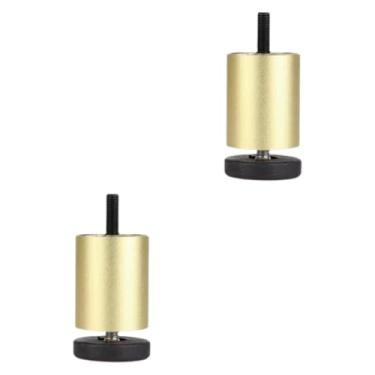 Imagem de Ｂｅｓｇａ 2x Móveis ajustáveis ​​Pernas Substituição Suporte resistente Pernas Sofá Pés para Máquina, Ouro, 12cm