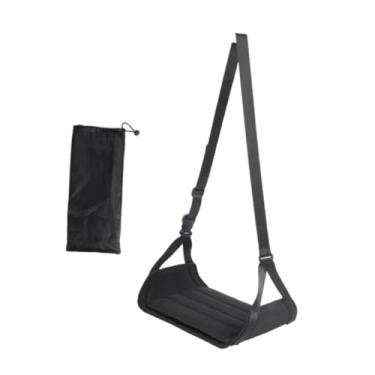 Imagem de Bothyi Cabide de pegador de pegador de avião de avião Premium Travel Essentials Apoie o apoio de pé de descanso para o pé de viagem para o escritório de, Preto