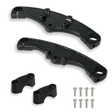 Imagem de JMCHstore Grampos de árvore triplos resistentes garfos de 27 mm para Coleman CT200U CT200UEX BT200X Viper 200cc Axis M200 Massimo MB200S Mini bike (preto)