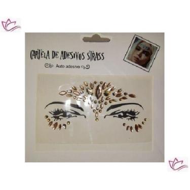 Imagem de Adesivo Carnaval Pedras Tipo Strass Rosto Maquiagem - BLF