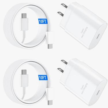 Imagem de Carregador Samsung Fast Charger 25W Tipo C - Cabo de 3 Metros (Preto)