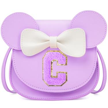 Imagem de OYLOLA Presentes de aniversário para meninas de 3, 4, 5, 6, 7 e 8 anos, bolsa infantil para meninas pequenas, presente para meninas, Roxa