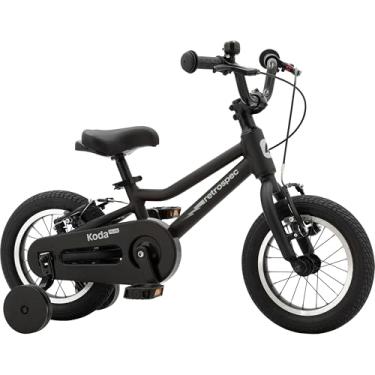 Imagem de Retrospec Bicicleta infantil Koda Plus com rodas de treinamento e sino de segurança – Assento ajustável e guidão para crianças pequenas – Freio de mão e freio para porta-copos para idades de 2 a 10