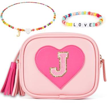 Imagem de ONECOCOA Presentes de aniversário para meninas, bolsa infantil para meninas, presente para meninas de 3, 4, 5, 6, 7, 8, 9, 10, 11, 12 anos, presente para meninas, rosa, J