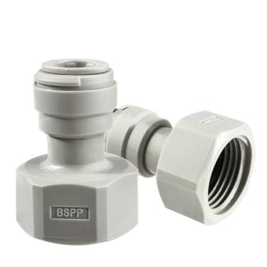 Imagem de Fabricação caseira de cerveja Quick Push Fitting for Beer Hose Keg Coupler Adaptor 3/8" Push In Pneumatic Quick Joint Plastic Speedfit Connector for Beer Line Acessórios para vinho