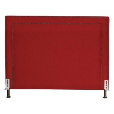 Imagem de Cabeceira de Cama Box Estofada 90 cm Solteiro Viviane Suede - Fina Mob