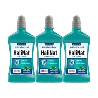 Imagem de Kit 3 und Halinat Antisseptico Bucal Cool Mint 500 ml - Arte Nativa