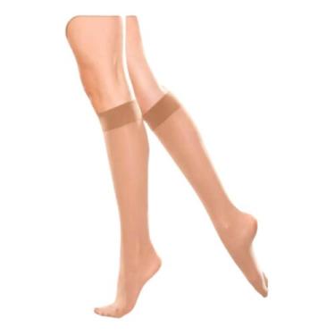 Imagem de Meia Compressão 3/4 2030mmHg Pós Cirúrgica Pós Parto Pé Fechado Bege U