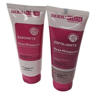 Imagem de Kit Dermachem Sabonete e Esfoliante Facial Rosa Mosqueta, Rosa Mosquet