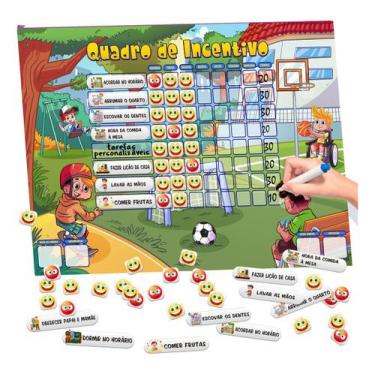 Imagem de Quadro De Rotina Infantil / Quadro De Tarefas - Planner de Parede Ince