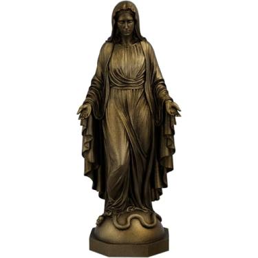 Imagem de Estátua Religiosa Imagem Nossa Senhora - Santa Maria Mãe de Jesus (Cor Ouro Velho)
