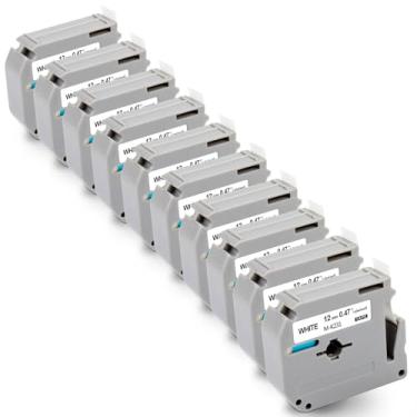 Imagem de Labelwell Pacote econômico M-K231 Fita de etiqueta 12 mm 0,47 polegadas de substituição para Brother P Touch M Fita de etiqueta MK231 M-K231 M-K231s Recargas para PTouch PT-M95 PTM95 PT-70BM PT-65
