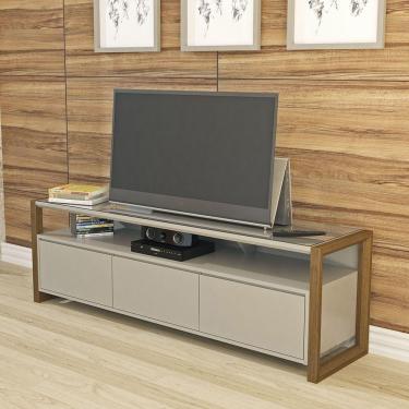 Imagem de Rack Quadro Largura 180cm Laca Avelã