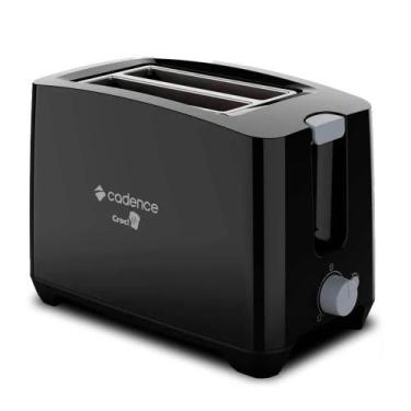 Imagem de Torradeira elétrica Cadence Croc preta 750W TOR200 127V 