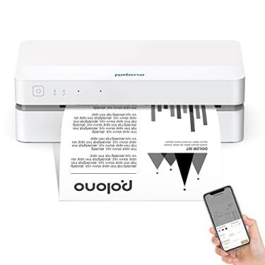 Imagem de Impressora térmica, impressora WiFi de 2,4 GHz, suporta papel térmico tamanho carta de 21,6 x 28 cm, suporte para impressora sem fio, Android, iOS e laptop, impressora compacta para uso doméstico,