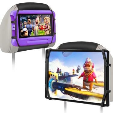 Imagem de Suporte de tablet com encosto de cabeça de carro Loake para tablets de 7-12,9&quot;