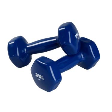 Imagem de Conjunto de pesos de mão de halteres de 2,2 kg - 2,2 kg revestido de vinil haltere para exercícios físicos em casa equipamentos de ginástica exercícios treinamento de força pesos livres