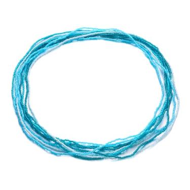 Imagem de Conjunto de correntes de contas de cintura boho coloridas para o verão, corrente de barriga africana, contas elásticas para perda de peso, correntes corporais, joias de biquíni para mulheres, Plástico