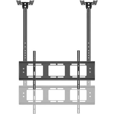 Imagem de CUTPOIY Suporte de parede para TV, suporte de teto de TV, suporte de TV com inclinação ajustável de barra dupla, adequado para telas de LED grandes de 55 a 86 polegadas para TVs de 26 a 70 polegadas