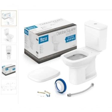 Imagem de Roca Incepa Kit Vaso Debba Square C-cx Acop Completo Pp Br