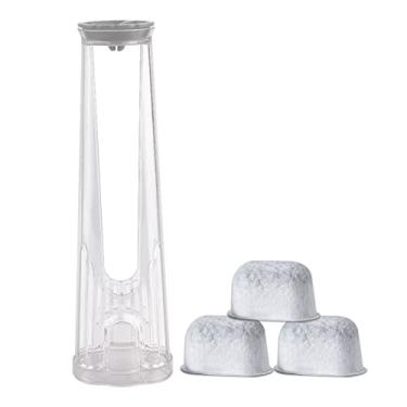 Imagem de Veterger O kit inicial de peças de reposição inclui suporte de filtro de reservatório lateral e 3 cartuchos de filtro de água, compatível com cafeteira Keurig 2.0 (suporte de 20,8 cm)