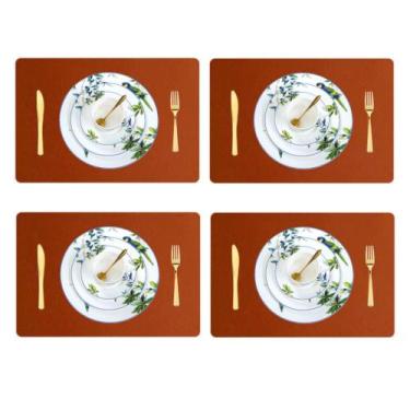 Imagem de Jogo Americano Retangular 6 Lugares - Mesa Posta - couro - GENERTOY, C