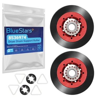 Imagem de BlueStars Rolo de suporte de tambor de secador ultra durável 8536974 – compatível com secadores Whirlpool Kenmore Maytag - substitui 8536973 W10314171 W10314173 WPW10314173 PS11752609 - pacote com 2