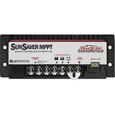 Imagem de Morningstar Corporation Morningstar Sunsaver 15A Mppt Controlador de Carga Solar 12V e 24V Bateria Lvd | Controlador Solar | Carregador de Cerca Elétrica Solar | Controlador de Carga | Controlador De