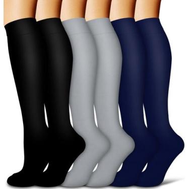 Imagem de Meias de compressão COOLOVER Copper para mulheres e homens (6 pares)