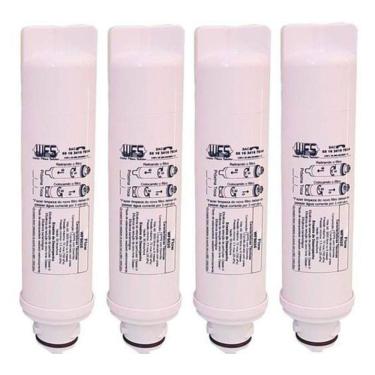 Imagem de Kit 4 Filtro Refil Purificador Midea Sensia E Liva Kfpna