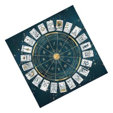 Imagem de Toalha de Mesa para Tarô | Toalha Quadrada Para Cartas De Tarô,Tapete para Jogos de Cartas, Base para Oracle, Baralhos e Iniciantes