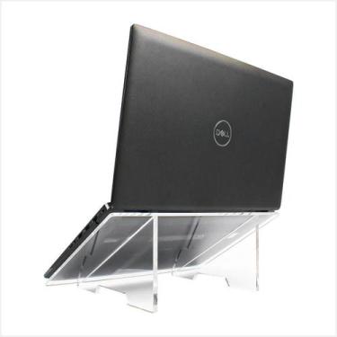 Imagem de Suporte Universal Para Notebook até 17" Ergonômico em Acrílico Premium